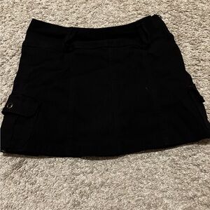 Black Mini Skirt with Pockets
